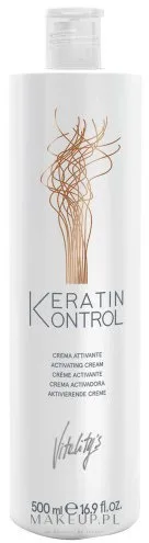 Крем для волос кератиновый Vitality's Keratin Kontrol активирующий восстанавливающий, 500 мл