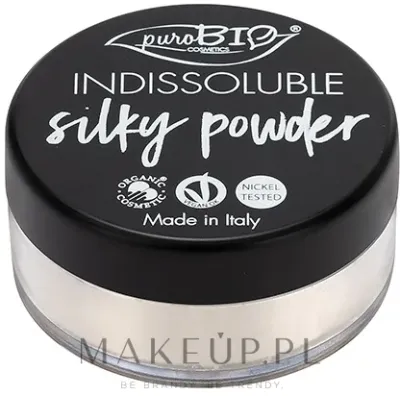 Рассыпчатая шелковистая пудра PuroBio Cosmetics Indissoluble Silky Powder, 8 г