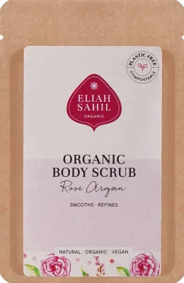 Пилинг-порошок органический для тела Eliah Sahil Rose Argan, большой объём, 700 г