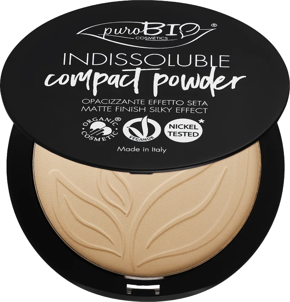 Компактная пудра PuroBio Cosmetics Compact Powder, 9 г, оттенок 03