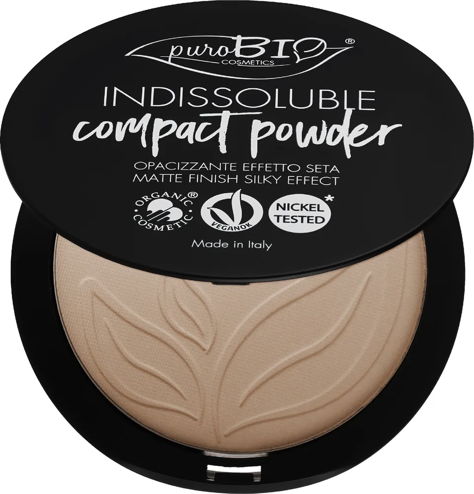 Компактная пудра PuroBio Cosmetics Compact Powder, 9 г, оттенок 04
