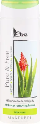 AVA Laboratorium Pure & Free молочко для снятия макияжа с алоэ подсолнечником и кокосом 250 мл