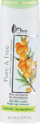AVA Laboratorium Pure & Free мицеллярная вода с облепихой для снятия макияжа 250 мл