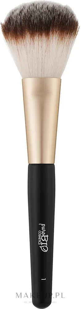 Кисть для пудры PuroBio Cosmetics Brush 01 овальная с ворсом Dermocura