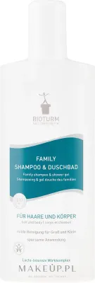 Шампунь и гель для душа Bioturm Family №20 для всей семьи с пшеничным протеином 500 мл