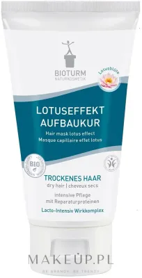 Маска для волос Bioturm Lotus Effect Nr.19 для сухих волос, экстракты лотоса и моринги, лактокомплекс, увлажнение, 150 мл
