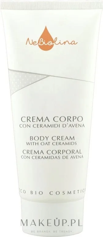 Крем для тела NeBiolina Body Cream With Oat Ceramides увлажняющий с церамидами овса 200 мл