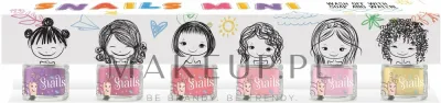 Набор детских лаков для ногтей Snails Mini Bebe на водной основе смываемые 6x7 мл