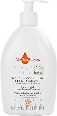 Гель для купания детский NeBiolina Baby Extra-Mild Dermo Cleanser деликатный с экстрактом овса, 500 мл