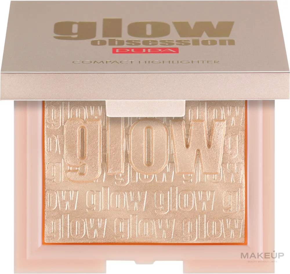 Хайлайтер для лица Pupa Glow Obsession Compact, оттенок 100 - Light Gold