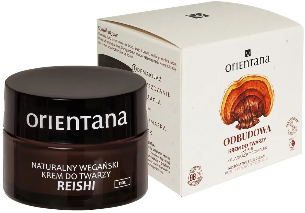 Крем для лица Orientana Reishi ночной натуральный веганский для зрелой кожи 50 мл