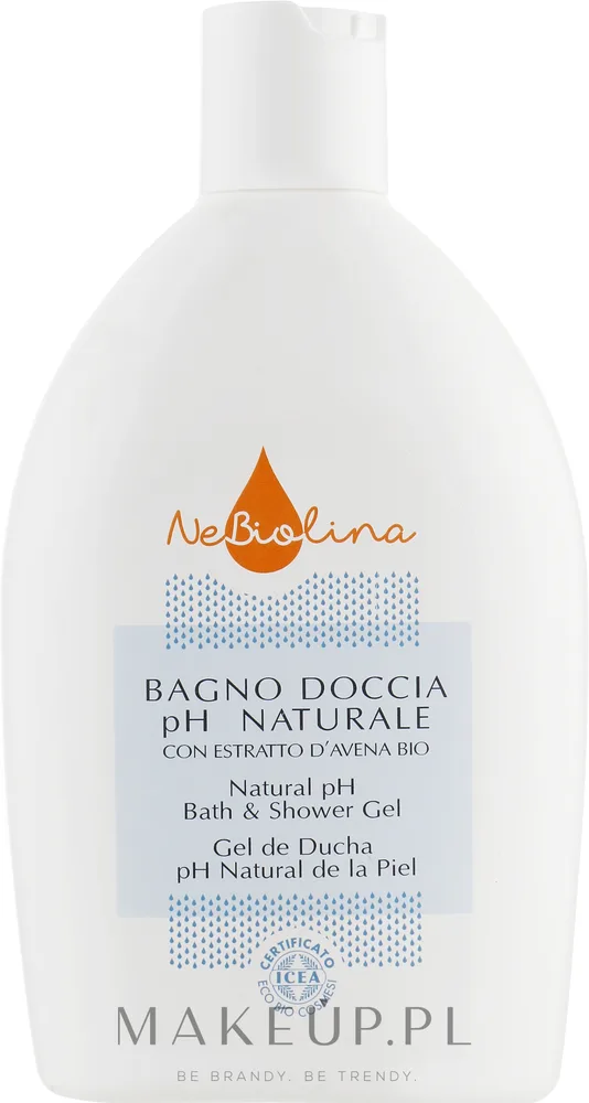 Гель для душа Nebiolina Natural pH Bath & Shower Gel с экстрактом овса, 500 мл