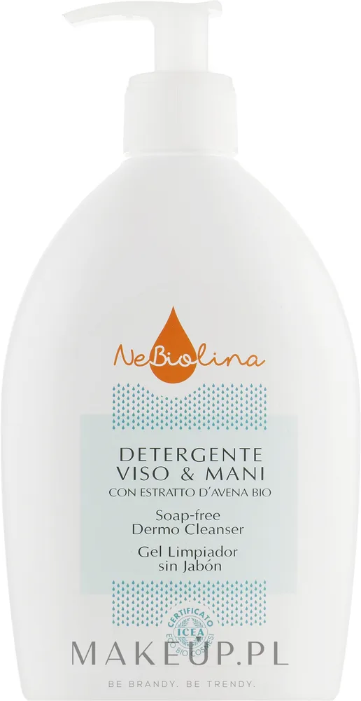 Гель для душа Nebiolina Soap-Free без мыла с экстрактом овса, 500 мл