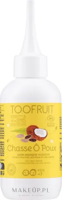 Маска для волос Toofruit Lice Hunt детская масляная, натуральные масла кокоса, нима и миндаля, для расчёсывания, 125 мл
