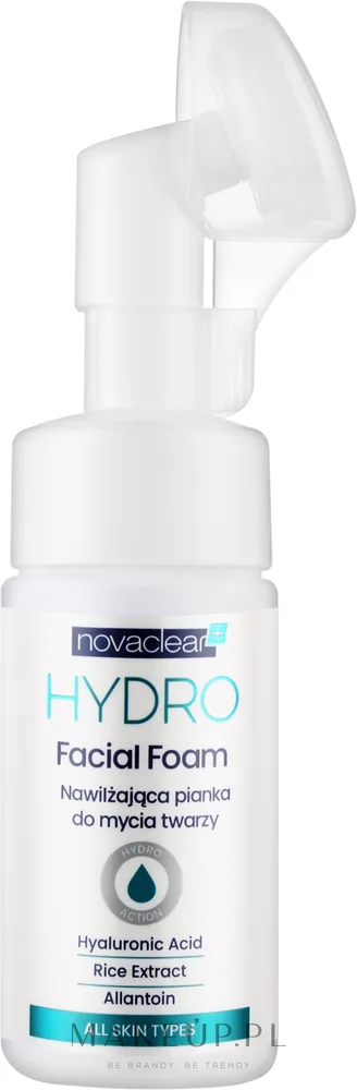 Novaclear Hydro интенсивно увлажняющая пенка для умывания лица с гиалуроновой кислотой, 100 мл