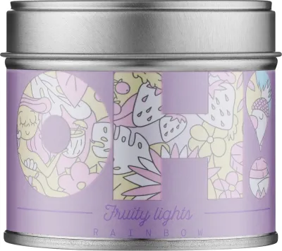 Oh!Tomi Oh!Tomi Fruity Lights Rainbow Candle - Ароматическая свеча Радуга Fruity Lights, 185 г