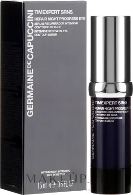 Сыворотка для области вокруг глаз Germaine de Capuccini Timexpert SRNS Repair Night с подсолнечным маслом и цинк-глициновым комплексом для зрелой кожи 15 мл