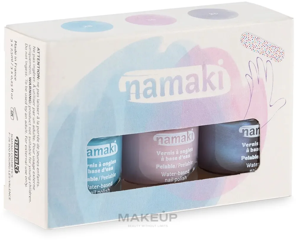 Набор Namaki, оттенок Frosted blue + Pale pink + Bluish silver