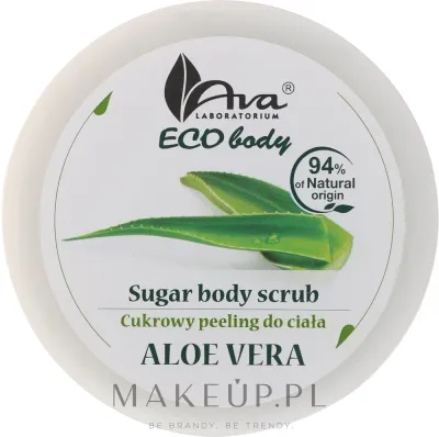 Скраб сахарный для тела AVA Laboratorium Eco Body увлажняюще-успокаивающий с алоэ, 250 мл