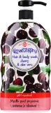Мыло для душа для волос и тела Вишня с экстрактом алоэ Naturaphy Hair & Body Wash, 1000 мл — фото 3