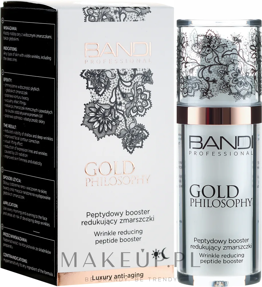 Бустер для лица Bandi Professional Gold Philosophy пептидный против морщин для зрелой кожи 30 мл