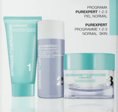 Набор Germaine de Capuccini Purexpert 1-2-3 Normal крем гель и флюид-эксфолиатор 50+30+50 мл