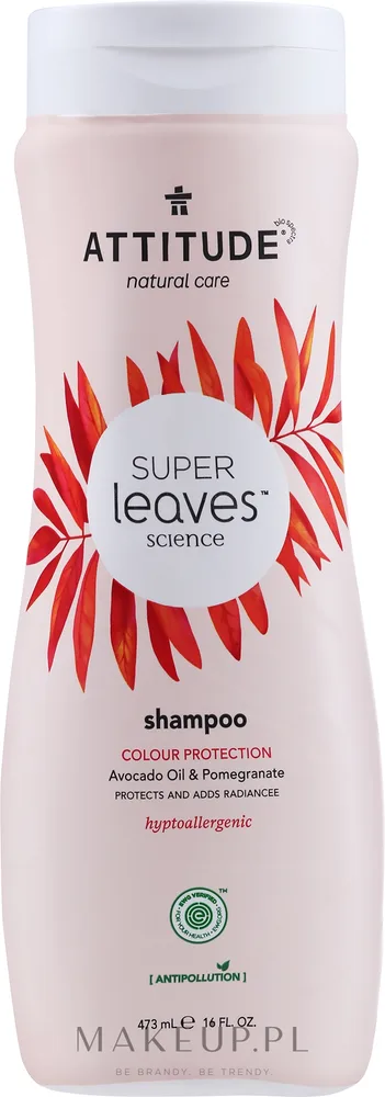 Шампунь Attitude Super Leaves Color Protection с авокадо и гранатом 473 мл