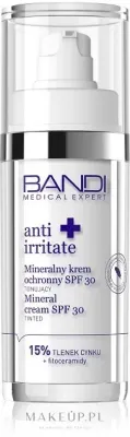Крем для лица солнцезащитный Bandi Medical Expert Anti Irritate SPF30 тонирующий минеральный 30 мл