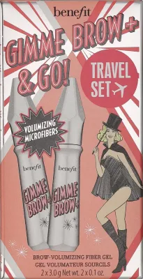 Набор гелей для бровей Benefit Gimme Brow & Go с микроволокнами и пантенолом 2x3 г