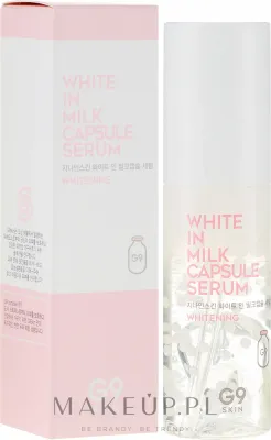 Сыворотка для лица G9Skin White In Milk Capsule осветляющая с ниацинамидом молочными протеинами и розовой водой 50 мл