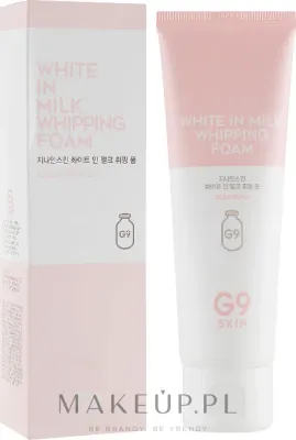G9Skin White In Milk Whipping Foam осветляющая пенка для умывания лица с фруктовыми кислотами, 120 мл