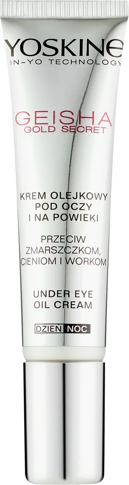 Крем для кожи вокруг глаз Yoskine Geisha Gold Eye Cream противоморщинный, с коллаген-дипептидом и кофеином, 15 мл