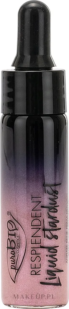 PuroBio Cosmetics Rozświetlacz w płynie - Хайлайтер для лица PuroBio Resplendent Liquid Stardust, оттенок 03
