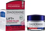 Крем для лица Diadermine Lift+ Super Filler Hyaluron гиалуроновый ночной против морщин 50 мл — фото 2