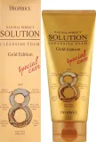 Deoproce Natural Perfect Solution Cleansing Foam Gold Edition пенка для умывания лица с золотом и травами, 170 г — фото 2