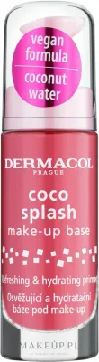 Dermacol Coco Splash база под макияж увлажняющая веганская с кокосовой водой и ниацинамидом для сухой кожи праймер 20 мл