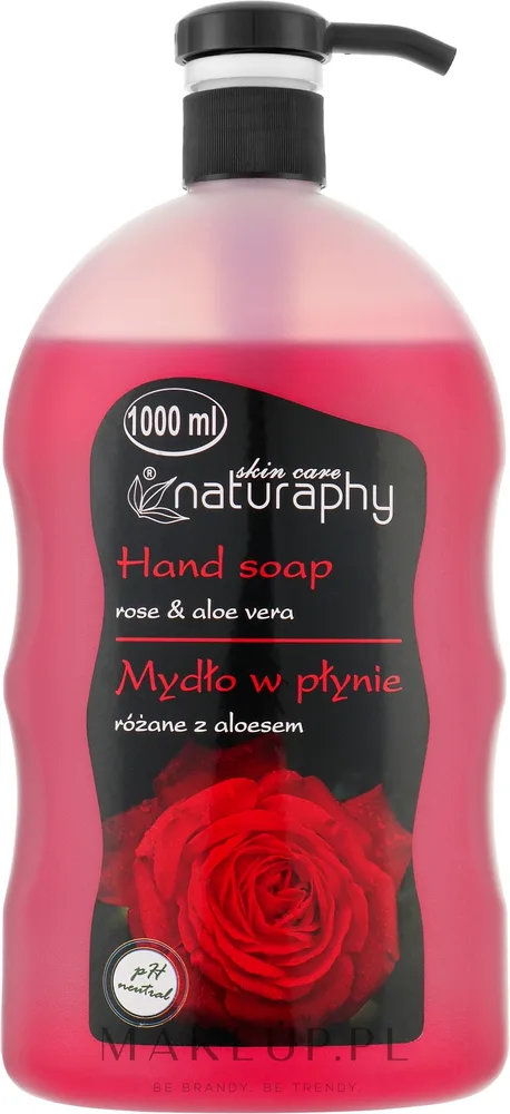 Жидкое мыло для рук Naturaphy Hand Soap роза и алоэ, 1000 мл