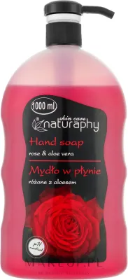 Жидкое мыло для рук Naturaphy Hand Soap роза и алоэ, 1000 мл