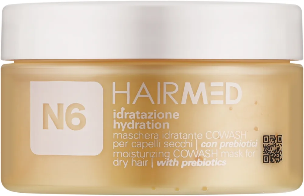 Маска для волос Hairmed N6 увлажняющая, для сухих волос, экстракты васаби и редиса, кератин и пантенол, 100 мл