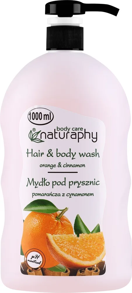 Мыло для душа Апельсин с корицей Naturaphy Orange & Cinnamon Hair & Body Wash, 1000 мл