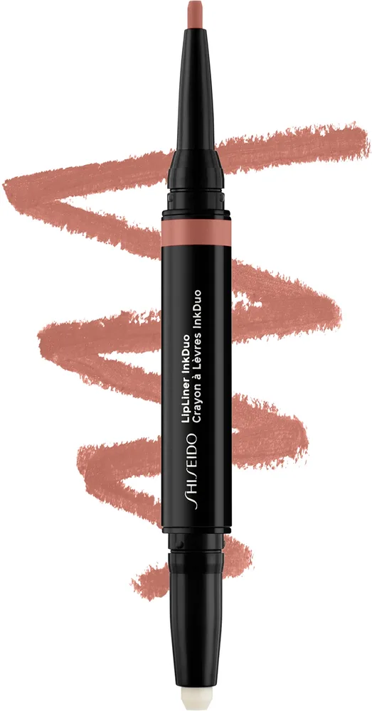 Контурный карандаш для губ Shiseido Lip Liner InkDuo, оттенок 09 - Scarlet