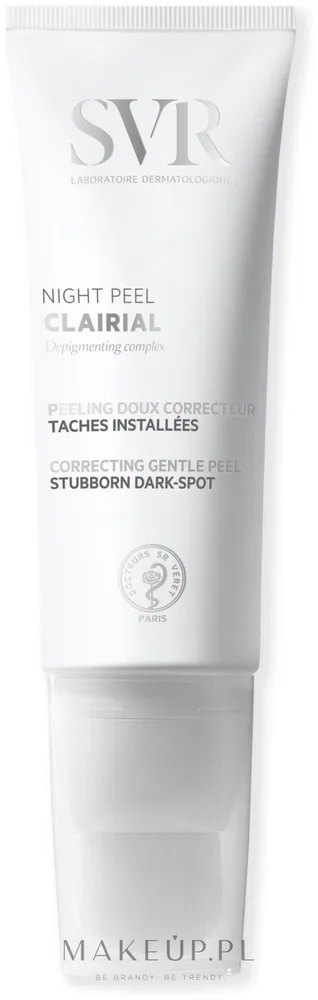 Деликатный ночной пилинг против пигментации SVR Clairial Night Peel Peeling с папаином и ниацинамидом, 50 мл