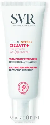 Крем для лица SVR Cicavit+ Soothing Cream успокаивающий SPF50+ восстанавливающий 40 мл