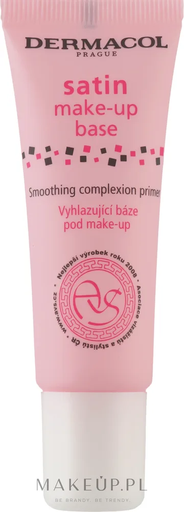 Dermacol Satin Make-up Base база под макияж силиконовая разглаживающая 20 мл, для всех типов кожи, матирует и заполняет рельеф, туба