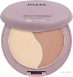 Пудра для контуринга Paese Contour Duo Powder двойная, бронзер и хайлайтер, 4,5 г — фото 1