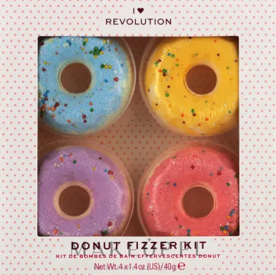 Набор бомбочек для ванны I Heart Revolution Donut Fizzer в форме пончиков 4x40 г