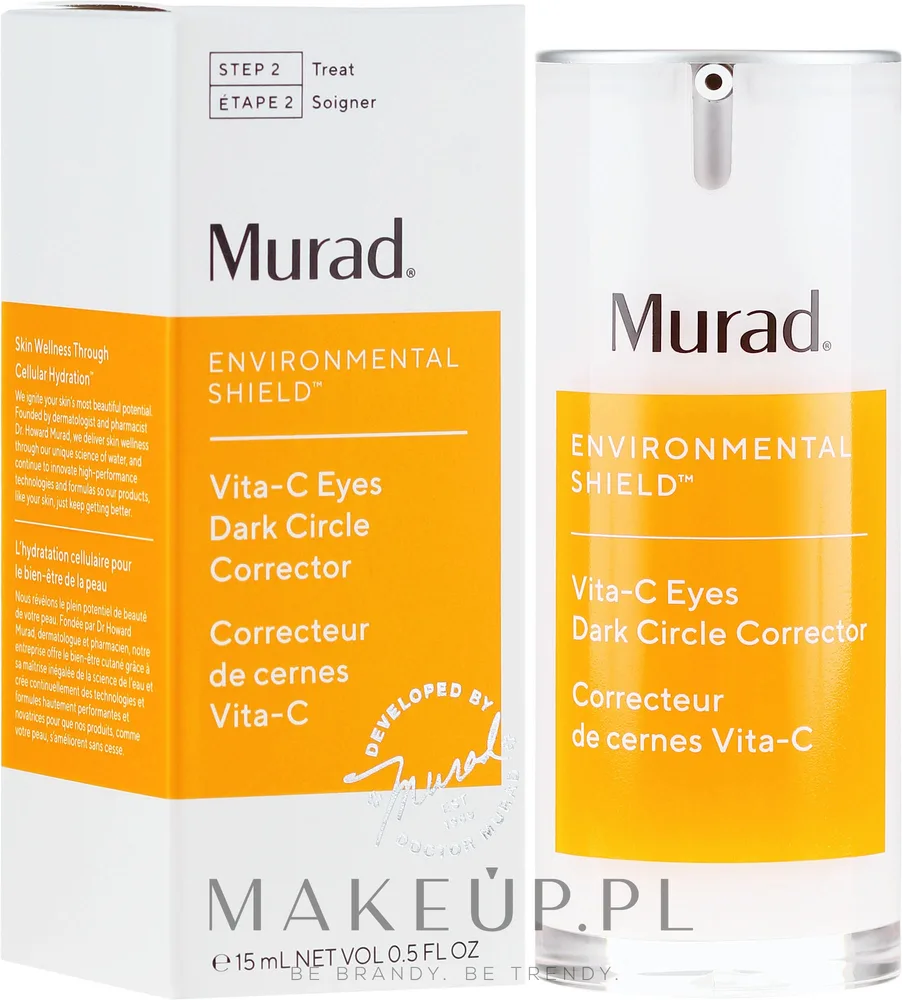 Сыворотка для кожи вокруг глаз Murad Environmental Shield Vita-C Eyes Dark Circle Corrector осветляющая, с витамином C, 15 мл