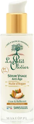 Сыворотка для лица Le Petit Olivier Argan Oil антивозрастная веганская с аргановым маслом гиалуроновой кислотой и витамином E 30 мл