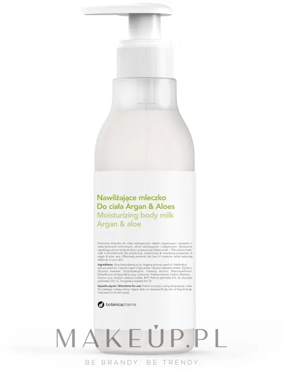 Увлажняющее молочко для тела Аргана и алоэ Botanicapharma Body Lotion Argan & Aloe
