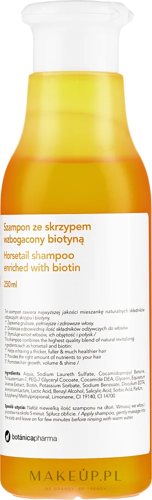 Шампунь Botanicapharma Horsetail с хвощом и биотином для укрепления волос 250 мл